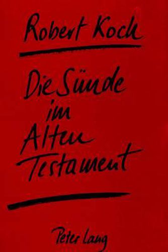 Cover image for Die Suende Im Alten Testament
