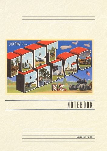 Cover image for Vintage Lined Notebook Greetings from Ft. Bragg