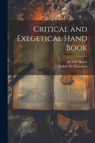 Critical and Exegetical Hand Book