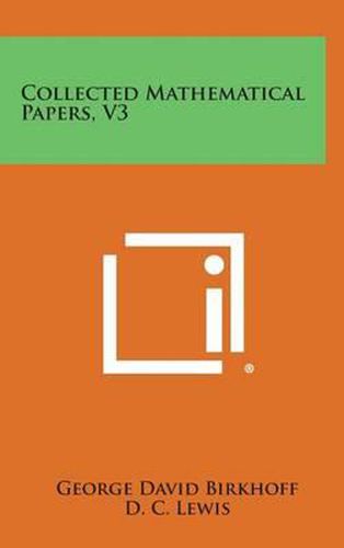 Collected Mathematical Papers, V3