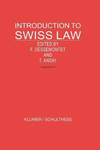 Cover image for Introduction to Swiss Law