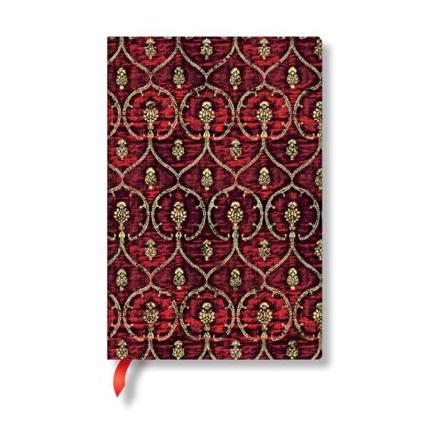 Cover image for Red Velvet Mini Lined Softcover Flexi Journal (Elastic Band Closure)