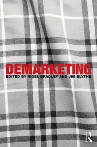 Cover image for Demarketing