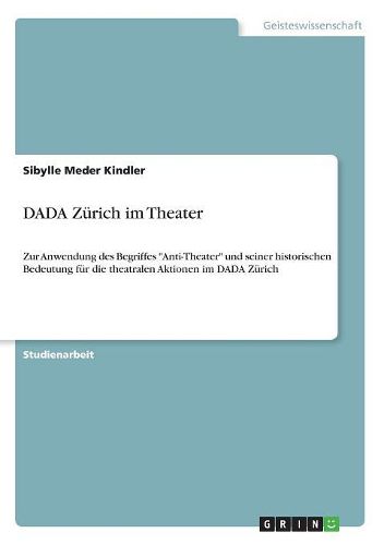 Cover image for Dada Zurich Im Theater