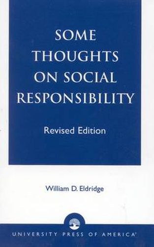 Cover image for Some Thoughts on Social Responsibility