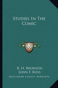 Cover image for Studies in the Comic