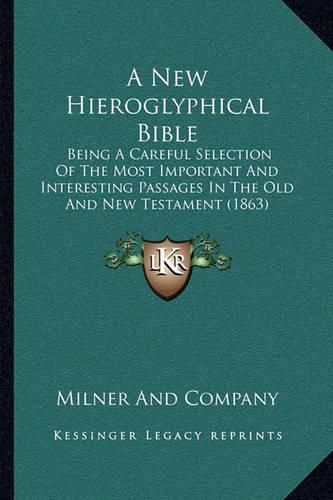 Cover image for A New Hieroglyphical Bible: Being a Careful Selection of the Most Important and Interesting Passages in the Old and New Testament (1863)