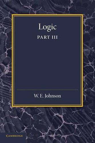 Cover image for Logic, Part 3, The Logical Foundations of Science