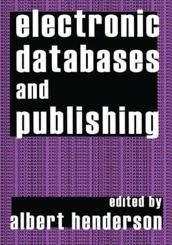 Cover image for Electronic Databases and Publishing