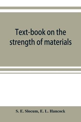 Cover image for Text-book on the strength of materials