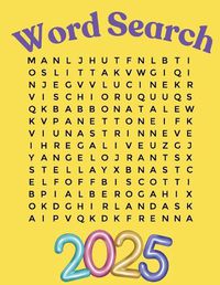 Cover image for Word Search Puzzle Book 2025 Large Print