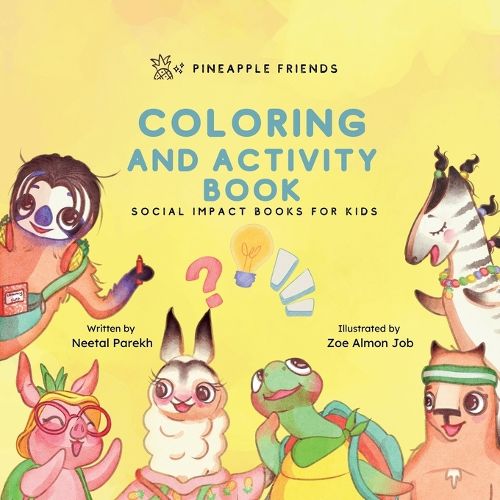 Cover image for Pineapple Friends Coloring and Activity Book