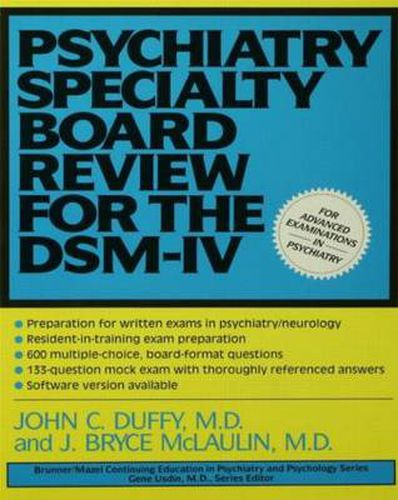 Cover image for Psychiatry Specialty Board Review For The DSM-IV