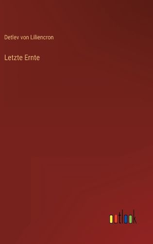Cover image for Letzte Ernte