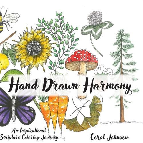 Cover image for Hand Drawn Harmony - An Inspirational Scripture Coloring Journey