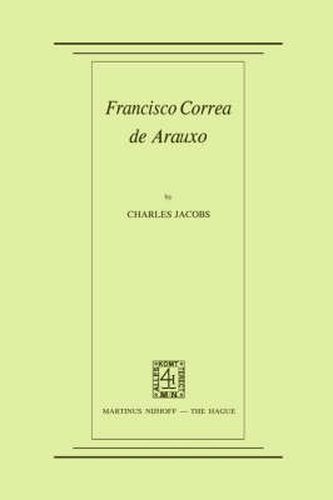 Cover image for Francisco Correa de Arauxo