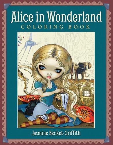 Cover image for Alice in Wonderland Coloring Book