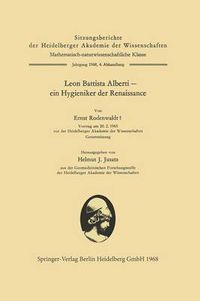Cover image for Leon Battista Alberti -- Ein Hygieniker Der Renaissance