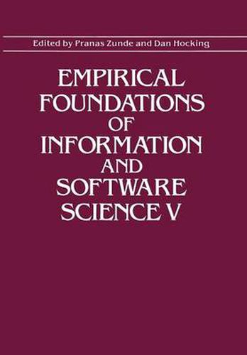 Cover image for Empirical Foundations of Information and Software Science V