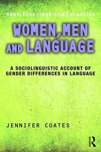 Cover image for Women, Men and Language: A Sociolinguistic Account of Gender Differences in Language