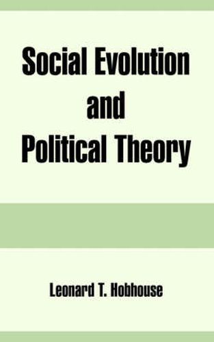 Cover image for Social Evolution and Political Theory