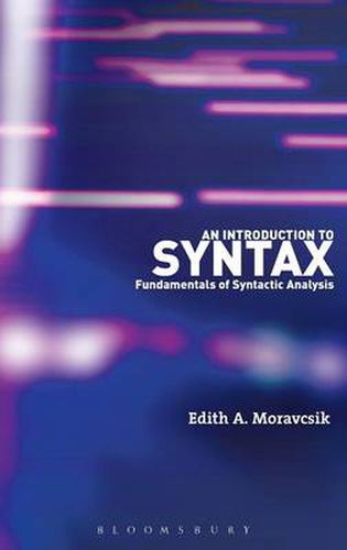 Cover image for An Introduction to Syntax: Fundamentals of Syntactic Analysis