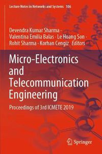 Cover image for Micro-Electronics and Telecommunication Engineering: Proceedings of 3rd ICMETE 2019