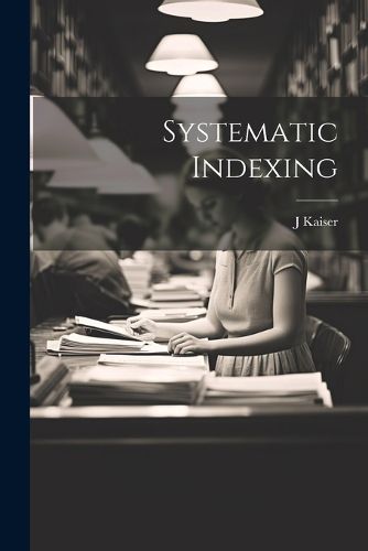 Cover image for Systematic Indexing