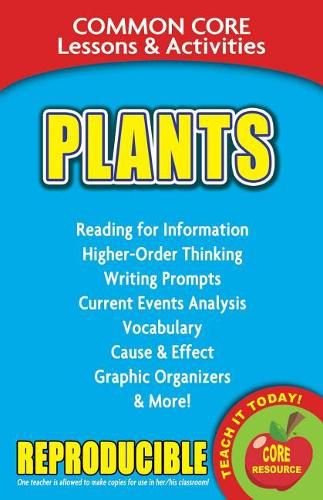 Cover image for Plants: Common Core Lessons & Activities