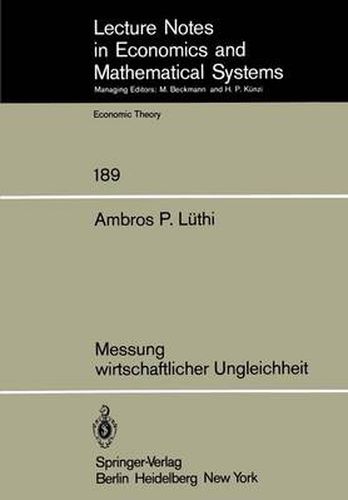 Cover image for Messung Wirtschaftlicher Ungleichheit