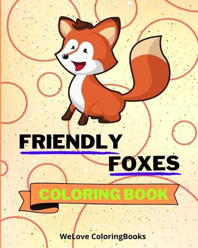 Cover image for Friendly Foxes Coloring Book