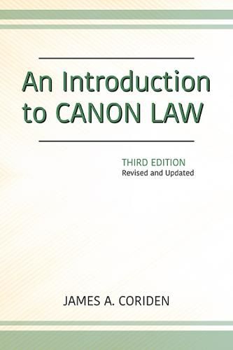 Cover image for An Introduction to Canon Law, Third Edition: Revised and Updated