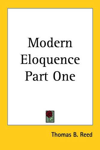Cover image for Modern Eloquence Part One