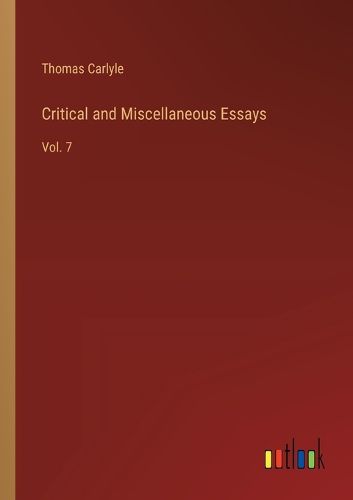 Cover image for Critical and Miscellaneous Essays