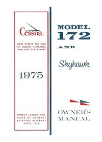 Cover image for Cessna 1975 Model 172 and Skyhawk Owner's Manual