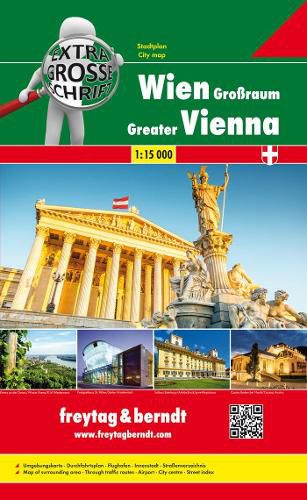 Cover image for Greater Vienna Oversize Atlas, Extra Large Font 1:15 000