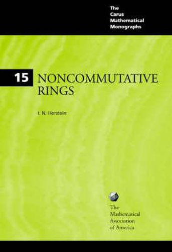 Cover image for Noncommutative Rings