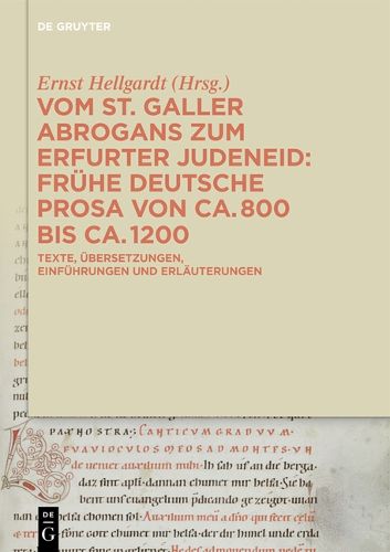 Cover image for Vom St. Galler Abrogans Zum Erfurter Judeneid