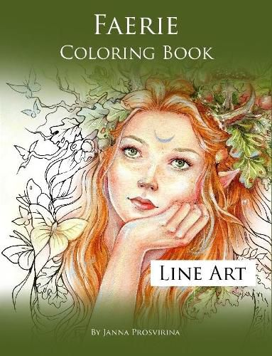 Cover image for Faerie Coloring Book