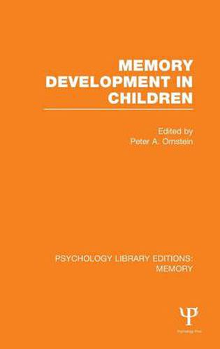 Cover image for Memory Development in Children