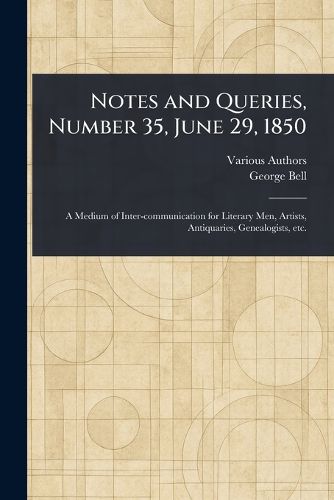 Cover image for Notes and Queries, Number 35, June 29, 1850