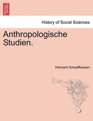 Cover image for Anthropologische Studien.