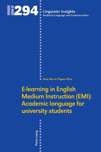 Cover image for E-learning in English Medium Instruction (EMI): Academic language for university students