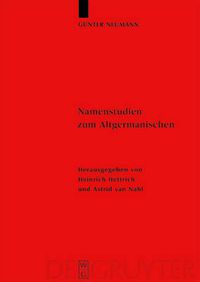 Cover image for Namenstudien zum Altgermanischen