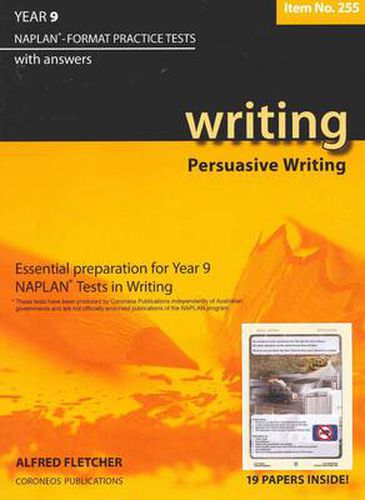 Cover image for Year 9 Writing: NAPLAN-format Practice Tests with Answers