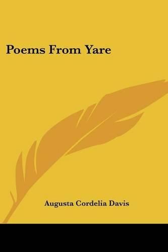 Cover image for Poems from Yare