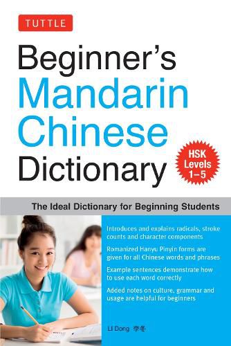 Cover image for Beginner's Mandarin Chinese Dictionary: The Ideal Dictionary for Beginning Students [HSK Levels 1-5, Fully Romanized]