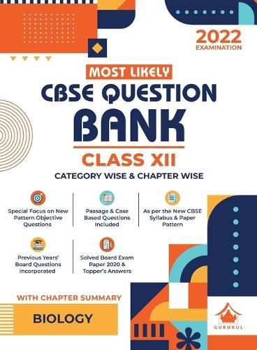 Cover image for Most Likely Question Bank - Biology: Cbse Class 12 for 2022 Examination