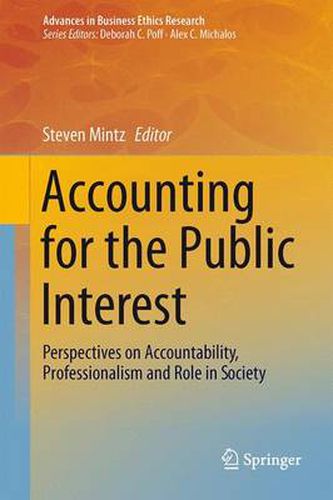 Cover image for Accounting for the Public Interest: Perspectives on Accountability, Professionalism and Role in Society