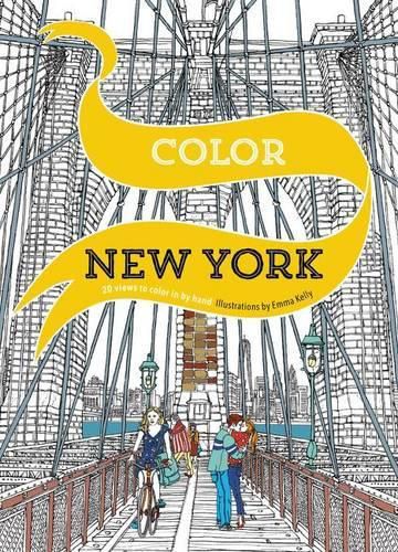 Cover image for Color New York: 20 Views to Color in by Hand